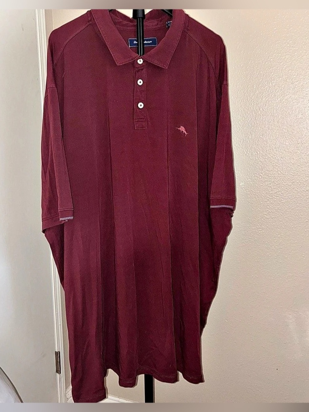 Tommy Bahama Burgundy Polo Shirt Men’s Size XL Heavy